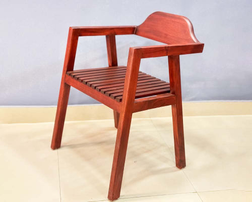 Hand Rest  Chair (Choco Satini Semi Mat)(50-